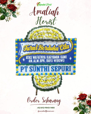 Papan Bunga Duka di Jatiasih