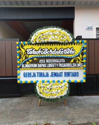 Papan Bunga Duka di Jatiasih